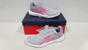 10 X BRAND NEW REEBOK FLEXAGON ENERGY TRAINERS IN GREY AND PINK - SIZE UK 6