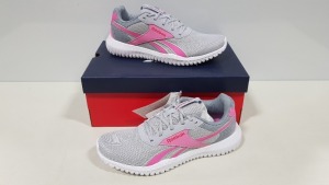 10 X BRAND NEW REEBOK FLEXAGON ENERGY TRAINERS IN GREY AND PINK - SIZE UK 6