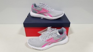 10 X BRAND NEW REEBOK FLEXAGON ENERGY TRAINERS IN GREY AND PINK - SIZE UK 6