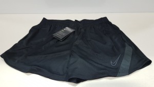 15 X BRAND NEW NIKE WOMANS DRY FIT ACCADEMY PRO BLACK SHORTS - IN SIZE MEDIUM