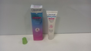 50 X BRAND NEW CLEARASIL (ULTRA) RAPID ACTION TREATMENT CREAM - 25ML