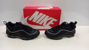 3 X BRAND NEW NIKE BLACK AIR MAX 98 TRAINERS - SIZE UK 6