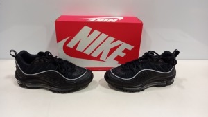 3 X BRAND NEW NIKE BLACK AIR MAX 98 TRAINERS - SIZE UK 6