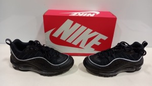 3 X BRAND NEW NIKE BLACK AIR MAX 98 TRAINERS - SIZE UK 6