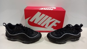 3 X BRAND NEW NIKE BLACK AIR MAX 98 TRAINERS - SIZE UK 5