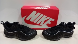 3 X BRAND NEW NIKE BLACK AIR MAX 98 TRAINERS - SIZE UK 5