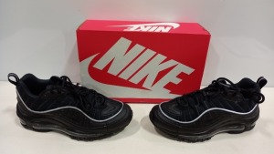 3 X BRAND NEW NIKE BLACK AIR MAX 98 TRAINERS - SIZE UK 4