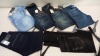 6 X PAIRS OF BRAND NEW G-STAR RAW JEANS IN VARIOUS STYLES & COLOURS IE. LIGHT BLUE, DARK BLUE AND GREY ETC - RRP £480 - SIZE 33