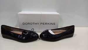 14 X BRAND NEW DOROTHY PERKINS BLACK PANTHER CORE FLAT SHOES - IN SIZES UK 5 RRP £25.00pp