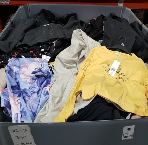 FULL PALLET OF F&F CLOTHING - ALL STORE PULLS / DAMAGED TO INCLUDE MENS AND WOMANS JOGGERS , JACKETS ,COATS , TOPS , PJAMAS AND DRESSES ETC - PLEASE NOTE SOME ITEMS STILL HAVE SECURITY TAGS ON BUT CAN BE REMOVED WITH MAGNETIC DETAGGER.