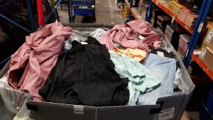 FULL PALLET OF F&F CLOTHING - ALL STORE PULLS / DAMAGED TO INCLUDE MENS AND WOMANS JEANS , JACKETS ,COATS , TOPS , SHIRTS AND DRESSES ETC - PLEASE NOTE SOME ITEMS STILL HAVE SECURITY TAGS ON BUT CAN BE REMOVED WITH MAGNETIC DETAGGER.