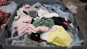 FULL PALLET OF F&F CLOTHING - ALL STORE PULLS / DAMAGED TO INCLUDE- JEGGINS , COATS , MENS BOXERS , KIDS JUMPERS , PLEATED SKIRTS ETC - PLEASE NOTE SOME ITEMS STILL HAVE SECURITY TAGS ON BUT CAN BE REMOVED WITH MAGNETIC DETAGGER.