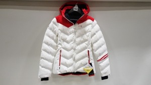 1 X BRAND NEW AUSTRIA DRYEDGE MILLET SKI JACKET IN WHITE AND RED - IN SIZE UK M