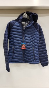 1 X BRAND NEW THERMAL REFLECTIVE COLUMBIA PADDED JACKET IN DARK BLUE - IN SIZE UK M