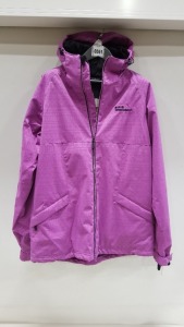 1 X BRAND NEW PINK WESTBEACH SNOWBOARDING HOODED JACKET WITH BASECAMP FABRIC TECH - IN SIZE UK L