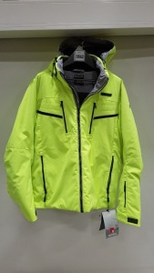 1 X BRAND NEW NEVICA SKI HOODED JACKET IN LIME GREEN - IN SIZE UK S