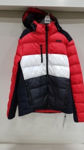 1 X BRAND NEW NEVICA SKI HOODED JACKET IN RED WHITE AND BLACK - IN SIZE XXL