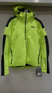 1 X BRAND NEW NEVICA HOODED SKI JACKET IN LIME GREEN - IN SIZE UK S