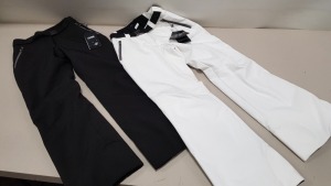2 X BRAND NEW SKI PANTS TO INCLUDE COLMAR THERMAL SKI PANTS IN ALL WHITE (SIZE L) ANMD COLMAR THERMAL SKI PANTS IN ALL BLACK (SIZE M )