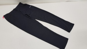 50 X BRAND NEW LA GEAR LADIES JOGGERS WITH ADJUSTABLE WAISTBAND IN ALL BLACK ( SIZE UK 12 )