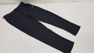35 X BRAND NEW LA GEAR LADIES JOGGERS WITH ADJUSTABLE WAISTBAND IN ALL BLACK ( SIZE UK 12 )