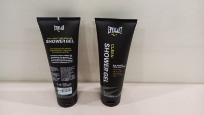 250 X BRAND NEW EVERLAST 250ML SHOWER GELS - IN 10 CARTONS