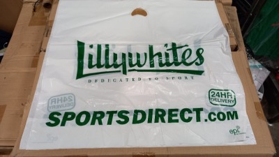 3000 X LILLYWHITES LARGE CARRIER BAGS - IN 4 CARTONS (4 X 750)