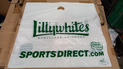 3000 X LILLYWHITES LARGE CARRIER BAGS - IN 4 CARTONS (4 X 750)