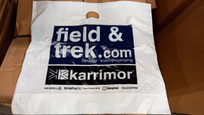 3750 X FIELD & TREK LARGE CARRIER BAGS - IN 5 CARTONS (5 X 750)