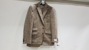 BRAND NEW HARRIS TWEED DARK BEIGE JACKET - SIZE 40