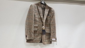 BRAND NEW HARRIS TWEED DARK BEIGE JACKET - SIZE 40