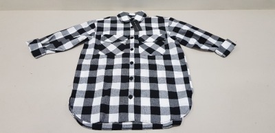 29 X BRAND NEW NEW LOOK CHEQUERED BUTTONED SHIRTS UK SIZE 6, 8 AND 12