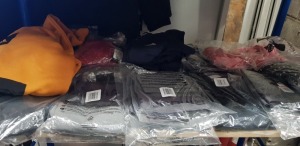 20 PIECE MIXED LOT TO INCLUDE ADIDAS HOODIE , UNDER ARMOUR LEGGINGS , UNDER ARMOUR SHORTS , NEW LOOK BRA , UNDER ARMOUR SWEAT JUMPER AND AN ADIDAS TRACKSUIT TOP ETC ( IN VARIOUS SIZES )