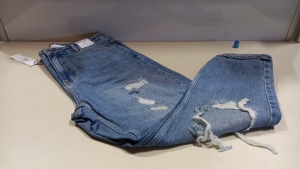 10 X BRAND NEW TOPSHOP MOM JEANS IN BLUE ( SIZE UK 16 - W34-L30)