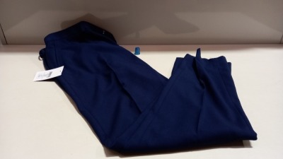 22 X BRAND NEW BURTON MENSWEAR SKINNY SUIT PANTS IN NAVY BLUE IN MIXED SIZES ( SIZE UK34R) ( UK 34L) ( UK 30 R ) ETC