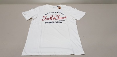 16 X BRAND NEW JACK & JONES CREWNECK LOGO T SHIRTS SIZE MEDIUM