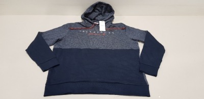 12 X BRAND NEW JACK & JONES ORIGINALS NAVY AND GREY HOODIES SIZE XXL