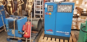 WORTHINGTON CREYSSENSAL ROLLAIR 1000 COMPRESSOR WITH MTA AIR DRYER AND SLAVE TANK