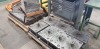 2 PALLETS CONTAINING SEVEN VARIOUS SHIM PRESSING TOOLS AND A STEEL SLOTTED MACHINE BED