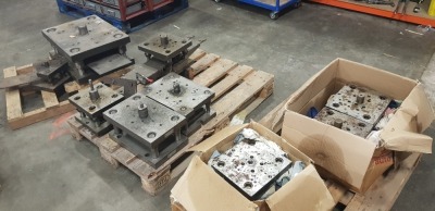 3 PALLETS CONTAINING EIGHT VARIOUS SHIM PRESSING TOOLS