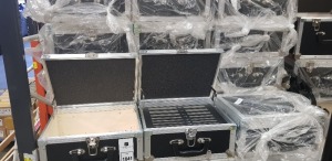 33 X FLIGHT CASES WITH REMOVABLE FOAM INSERTS FOR VARIOUS SIZED SHIMS