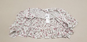 29 X BRAND NEW TOPSHOP FLOWER DETAILED BLOUSES UK SIZE 10