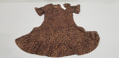 23 X BRAND NEW GAP KIDS LEOPARD PRINT DRESSES IN SIZE XS, S, XL AND XXL RRP £39.95 (TOTAL RRP £918.00)