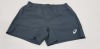 20 X BRAND NEW ASICS GRAPHITE GREY MENS RUNNING SHORTS SIZE LARGE