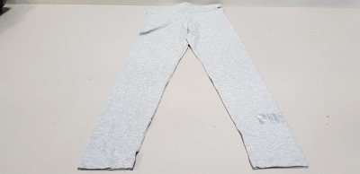 25 X BRAND NEW PUMA LIGHT GREY LEGGINGS AGE 13-14 YEARS