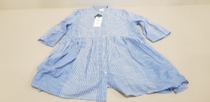 18 X BRAND NEW ONLY DENIM CHICAGO LIFE 2/4 STRIPED PETITE DRESS SIZE LARGE RRP £35.00 (TOTAL RRP £630.00)