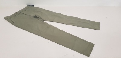 13 X BRAND NEW NEW LOOK KHAKI SKINNY CHINO TROUSERS SIZE 32R AND 28R