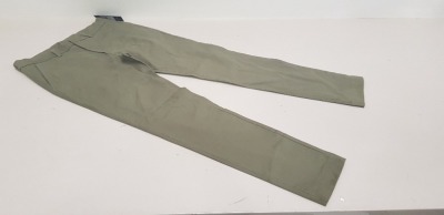 20 X BRAND NEW NEW LOOK KHAKI SKINNY CHINO TROUSERS SIZE 34R