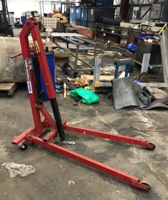 CLARKE STRONG-ARM MOBILE ENGINE HOIST - ** ITEM TO BE COLLECTED FROM SWINTON **