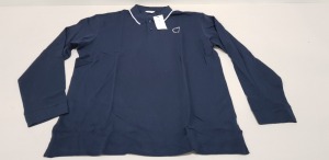 24 X BRAND NEW JACK & JONES NAVY POLO SHIRTS SIZE 2XL